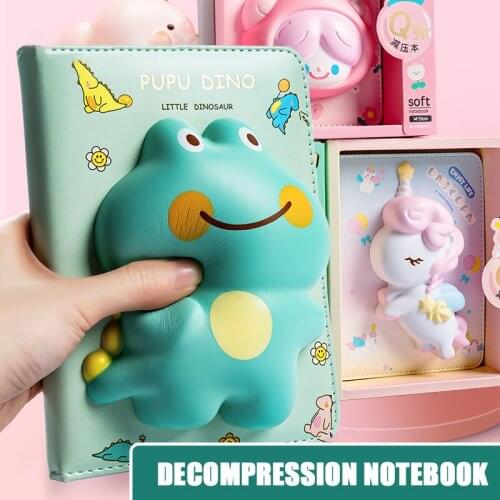 Kawaii Creative Cute Decompression Notebook Slow Rebound Decompression Cute Color Page Book Handbook Student Collection Gifts