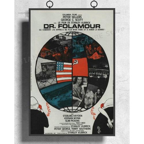NJ428 DR STRANGELOVE Movie Classic 01 Wall Sticker Silk Poster Art Home Decoration