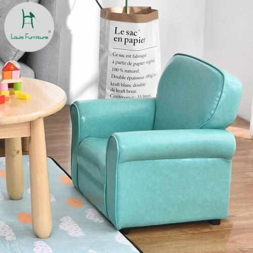 Louis Fashion Children Sofas Living Room Modern Wooden Baby Cartoon Chair Mini Cute Lazy Person