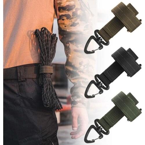 Multi-purpose Glove Hook Military Fan Outdoor Tactical Gloves Climbing Rope Storage Buckle Adjust Camping Glove Hanging Buckle