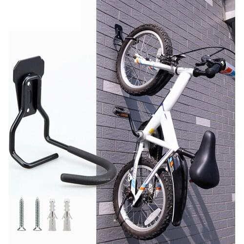 2020 New Bicycle Wall Mounted Pedal Mountain Bike Hanging Rack Wall Mounted Hanger Holders Storage For Indoor Fit All Improved