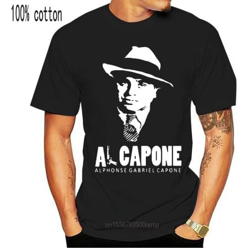 New Al Capone Gangster Mafia Legend 01 T Shirt Top Tee 100% Cotton Humor Men Crewneck Tee Shirts