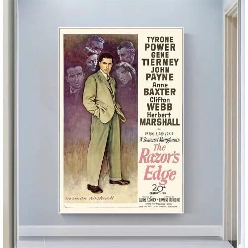 CP1048 The Razors Edge Classic Hot Movie Print Silk Fabric Poster Indoor Wall Art Decor Gift