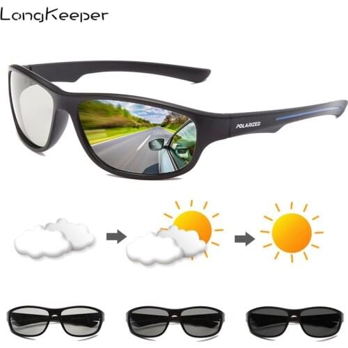 Polarized Photochromic Sunglasses Men Chameleon Driving Glasses Male Change Color Sun Glasses Day Night Vision Drivers Eyewear