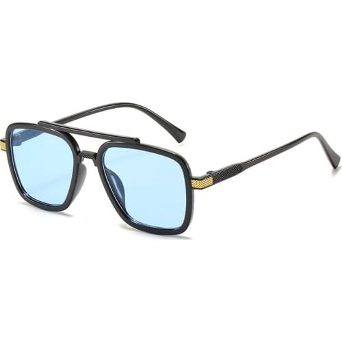 Vintage Men Square Sunglasses Women Brand Designer Fashion Sun Glasses Shades UV400 Eyewear Oculos De Sol