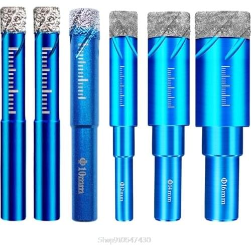 Durable Diamond Coated Core Drill Bit Dry Drilling for Glass Marble Granite Quartz Porcelain Ceramics D23 20 Dropship