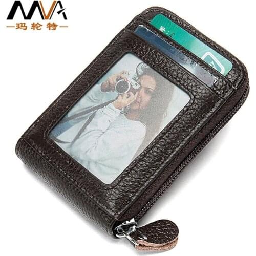 Umisex Card Holder Leather Multi-position Organ Card Holder Creative Male and Female Card Holder Vintage Card Holder