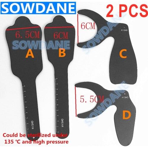 2pcs High Quality Dental Teeth Whitening Orthodontic Photographic Black Contrasters Autoclavable Tool under 138 degree