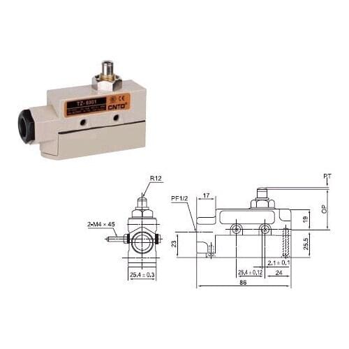 4Pcs/Lot Top Quality Original CNTD TZ-6001 Adjustable Arm Limit Switch/Micro Switch