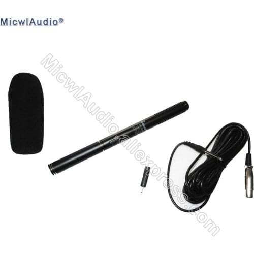 XLR 3Pin Male Digital Recorder , Mixing console , Camera etc. Microphone Shotgun Interview Mic for ZOOM H4N