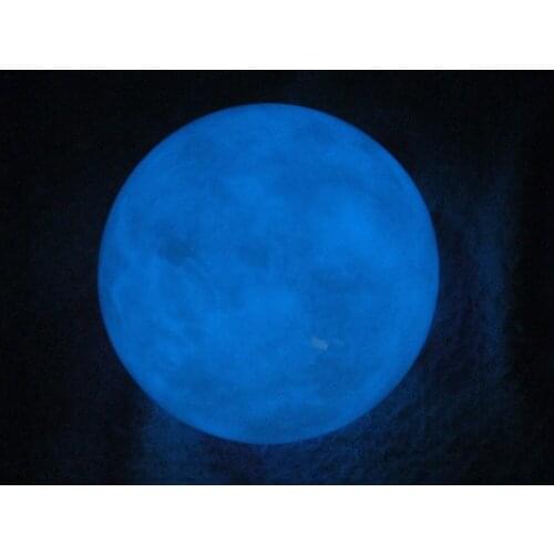 2 NATURAL WHITE JASPER SPHERES GLOW BLUE IN THE DARK CRYSTAL BALLS HEALING.Free Shipping