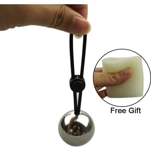 2020 Metal Ball Weight Hanger for Penis Enlargement Weight Stretcher Extender Cock Ring Male Chastity Device Sex Toys for Men