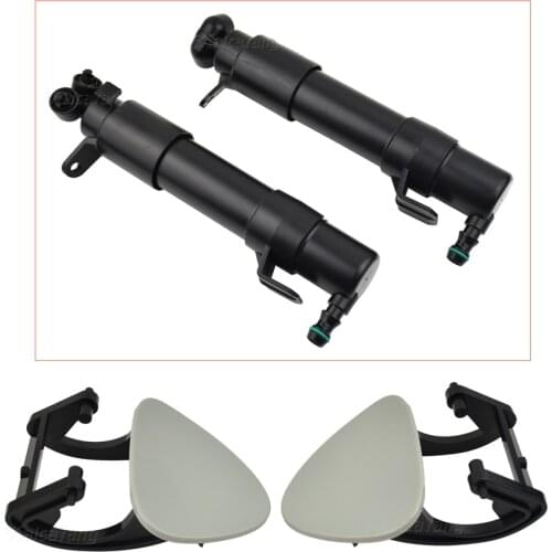 4PCS/SET for Mer cedes E320 E350 E550 E63 AMG W211 2007-2009 Car Front Left&Right Headlight Washer Nozzle Actuator & Cover Caps