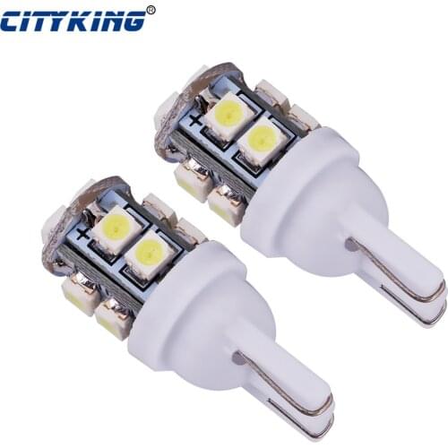 100pcs/lot Car led t10 168 192 W5W 10LED smd 1210 t10 10SMD LED W5W 168 Wedge Door Instrument Side Bulb Lamp