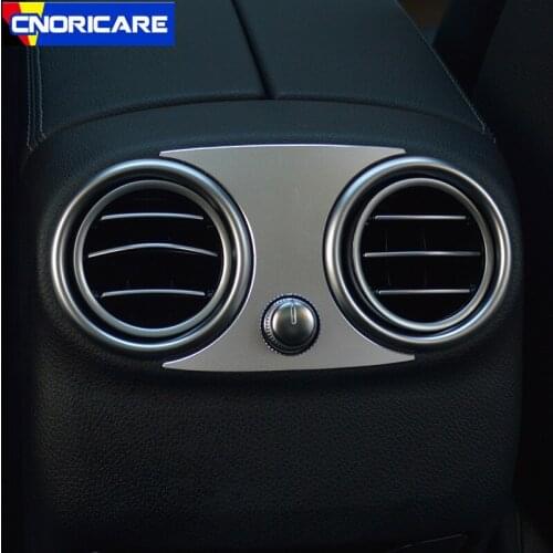Aluminium Alloy Car Rear Air Conditioning Outlet Trim Sequins For Mercedes Benz C Class W205 E Classs W213 GLC X253 2015-18