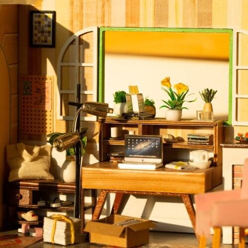 Wooden Dollhouse Studio DIY Model Kits Birthdays Gifts For Boys And Girls