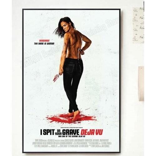 NP235 Home Decor Poster Silk Art I Spit on Your Grave Deja Vu Movie-Wall Art Decoration Christmas Gift Classic Fashion