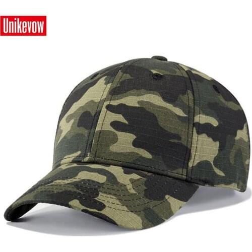UNIKEVOW Cotton Baseball Cap Camouflage Hats Men Women Outdoor Camo Caps
