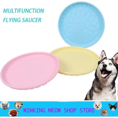 Pet Toys Dog Products Flying Saucer Household Outdoors Multi Function Chew Accessories Interest Interaction Large And Medium Siz