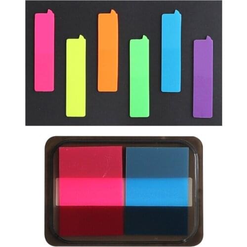 F3MA Index Tabs Simplicity Student Memo Journaling Paper Office Document Sticky Notes Assorted Color Translucent Sticky Notes