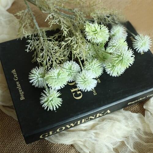 Artificial Flowers Silk Cloth Fake Phoenix Orchid European Phoenix Orchid Artificial Berry Ball PE Fashion Berry Ball 15 Heads