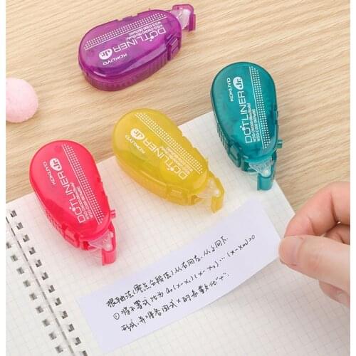 KOKUYO 6mm Simple Dotliner Glue Mini Double Sided Adhesive Tape Learning Stationery Scrapbooking Tool Office Supplies