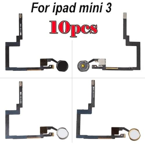 1pcs Home Button Flex Cable Assembly For iPad Mini 3 A1599 A1600 Menu Button Replacement Parts