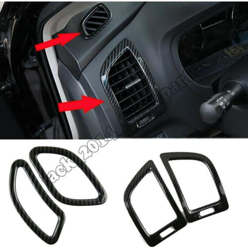 Carbon Fiber Air Outlet Cover Trim 4pcs /set For Nissan Teana Altima 2016 2017 2018