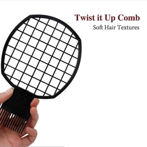Man Curling Comb Twist Curl Comb Dreadlocks Perm Styling Comb Dirty Braid Style Comb Hair Care Black Male Comb Fashion Tool