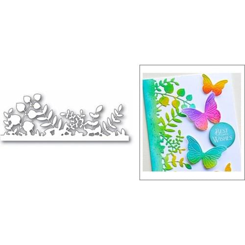 Leaves Border Lace Edge Background 2020 New Metal Cutting Dies Stencil For DIY Scrapbooking Album Decorative Embossing Craft Cut