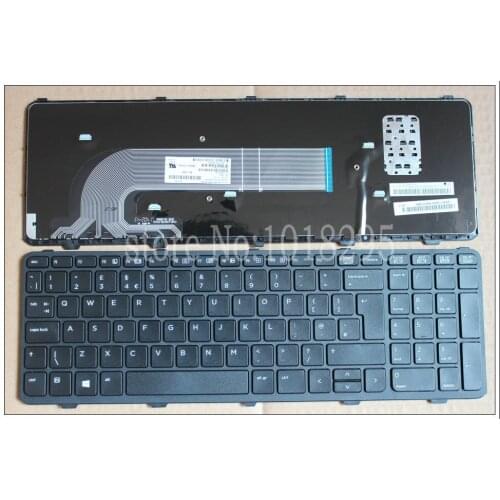 NEW for HP PROBOOK 450 GO 450 G1 455 G1 450-G1 470 G1,470 G2 450 G2 Laptop keyboard UK with frame