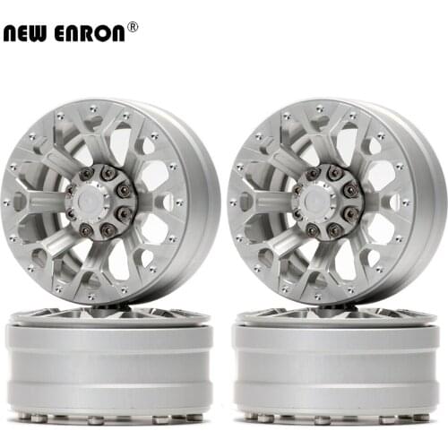 NEW ENRON Alloy 1.9" CNC 8Y Spoke Beadlock Wheel Rim Hub 4P For RC Car 1/10 Rock Crawler TRX4 CC01 RedCat Axial Scx10 90046 D90