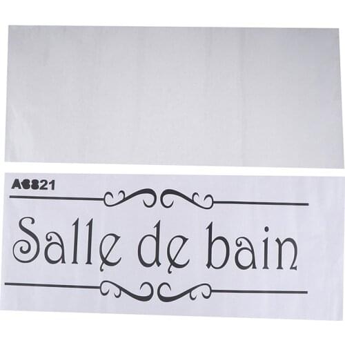 Porte Salle De Bain Et Toilettes Wall Sticker French Bathroom Toilet Door Wallpaper Mural Decals Vinyl Wall Sticker Home Decor