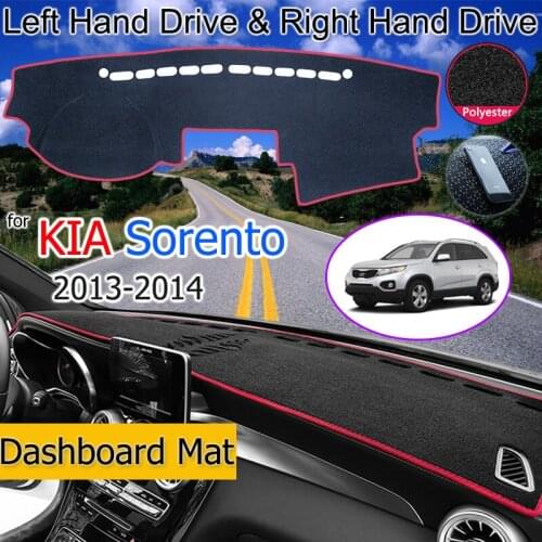 For KIA Sorento 2013 2014 XM Facelift Anti-Slip Mat Dashboard Cover Pad Sunshade Dashmat Caerpet Anti-UV Protect Car Accessories