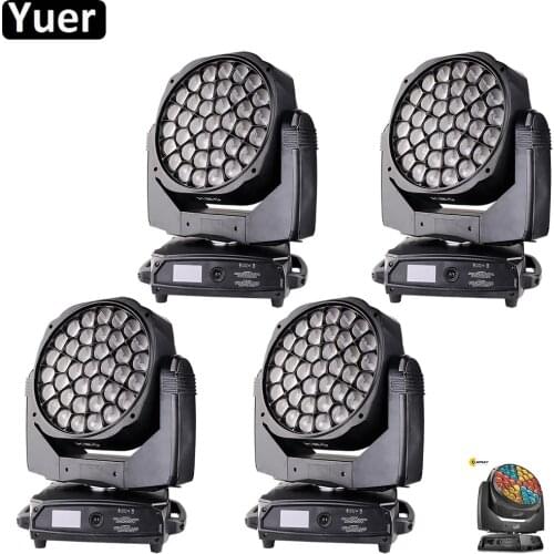 4Pcs/Lot K20 Perfect Wash Beam Stage Effects Light 37x15W LED Big Bee Eye Moving Head Lights DMX512 DJ Disco Party Music Light
