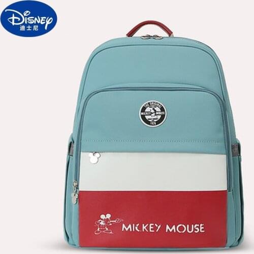 Disney Mickey Minnie Diaper Bag Practical Backpack Fashion Mummy Bag Large Capacity Handbag Outing Waterproof Cartoon Backpack