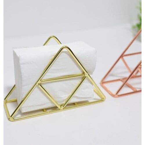 1Pc Nordic Iron Napkin Holder Restaurant Dinner Table Tissue Storage Rack Paper Towel Dispenser