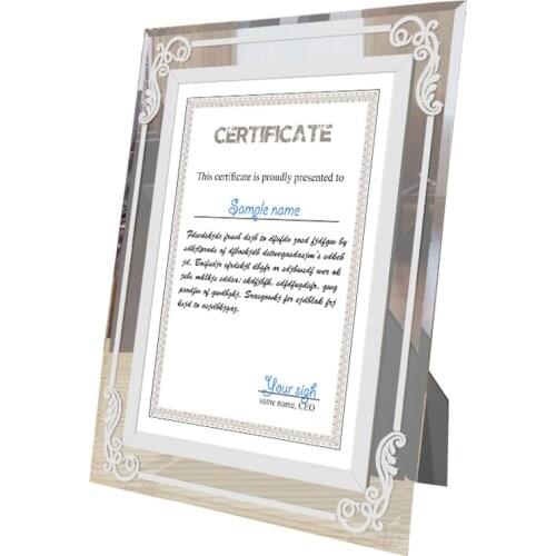2 Units/pack) Prexiglass Document Frame, Certification Frame, High School Diploma Frame PF044