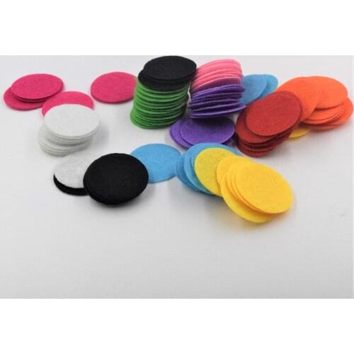 200pcs Round Felt Fabric Pads Patches Circle Felt Pads Fabric Flower Accessories Handmade Applique Materials 2.5