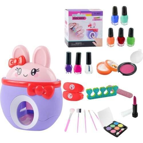 22pcs Nail Art Polish Gel Set Nail Stamper Stickers Nail Remover For Kids Girls Play Pretending Princess Manicure Tool Makeup