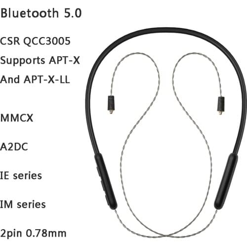 Macaw TE10-60 pro QCC3005 Apt-x ll / Aptx Wireless Bluetooth 5.0 earphone Mmcx 0.78mm A2DC IE80IPX5 waterproof Cable with mic