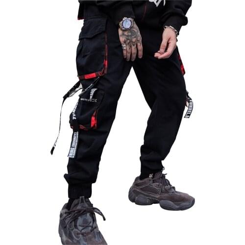 Hip Hop Cargo Pants Men Streetwear 2020 New Fashion Cotton Joggers Sweatpants Man