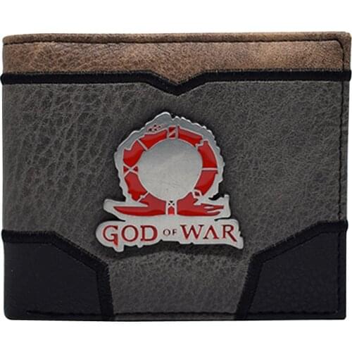 God of war Wallet wallet men game With Zipped Coin Pocket card holder