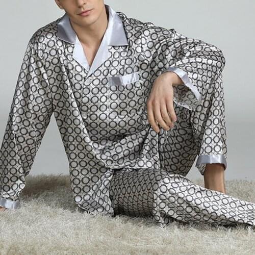 COZEDRESING Mens Silk Pajamas