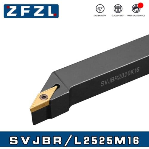 1pcs SVJBR2525M16 SVJCR2525M16 Lathe Tool Holder SVJBR SVJCR SVJBL SVJCL CNC Lathe Arbor Machining Cutter External Holders