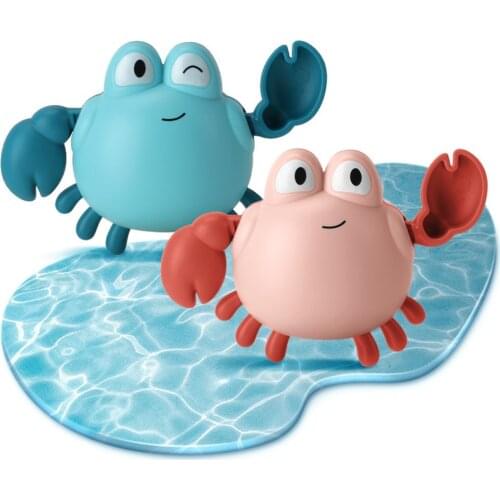 Childrens Bath Toy Safe Durable Wind Up Crab Model Clockwork Animal Toy For Kids Favors