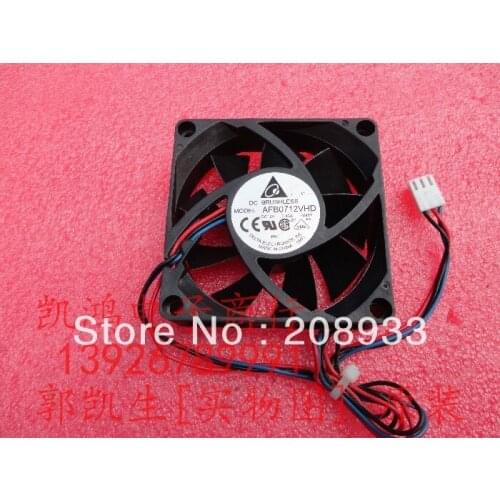 For Delta AFB0712VHD 7CM 7020 12V 0.40A three-wire CPU fan+cooling fan