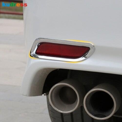 For Toyota Camry 70 XV70 2017 2018 2019 2020 ABS Chrome Rear Fog Light Lamp Cover Trim Foglight Frame Trims Car Accessories 2pcs