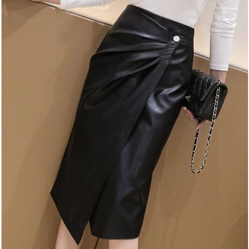 Ehuanhood Women's Leather Skirts