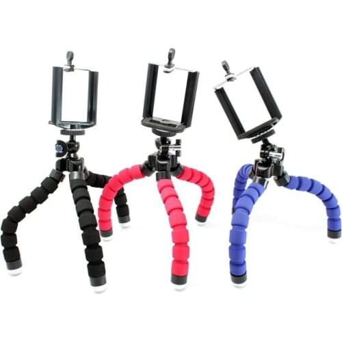 Flexible phone Tripod with mount - Set of 3 - Octopus Syle - Lightweight & Adjustable - Works for other cell phones and cameras
